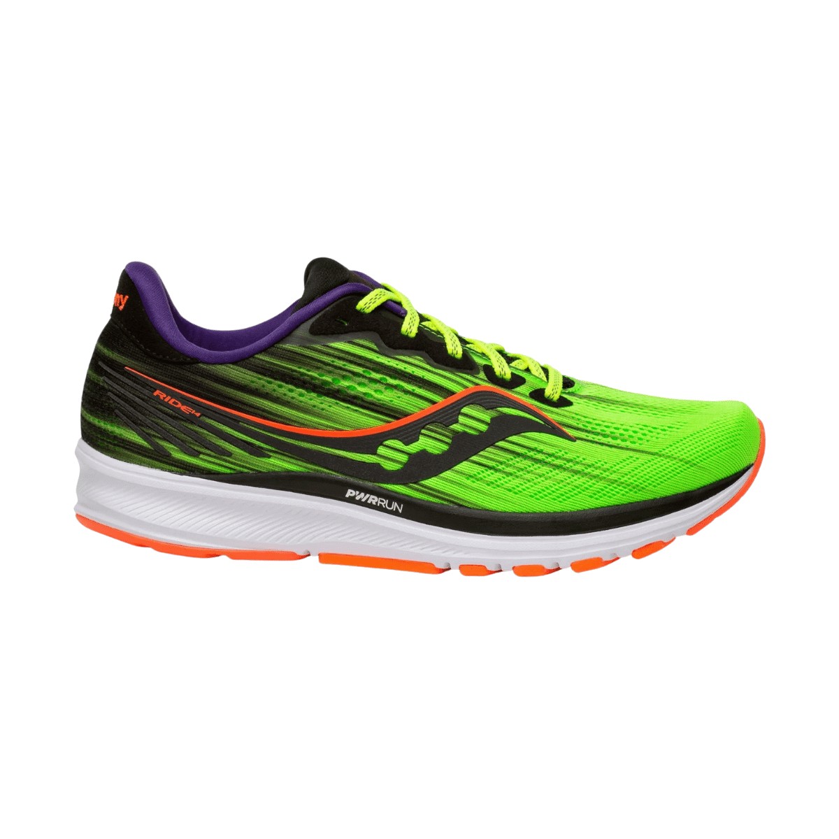 Scarpe Saucony Ride 14 ViziPro Verdi Fluo, Taglia 46,5 - EUR