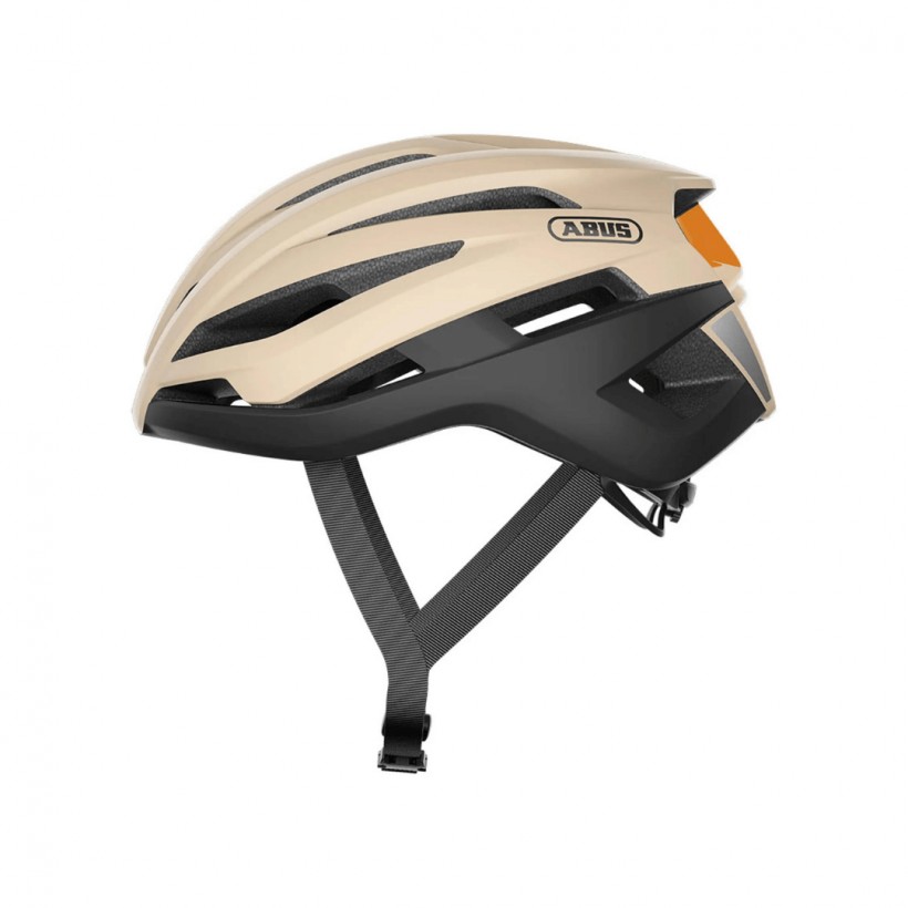 Kask Gravel Abus Stormchaser Beżowy Czarny