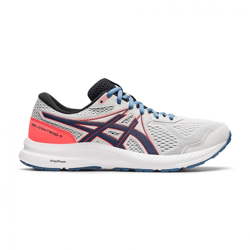 Asics Gel Contend 7 Running Shoes Gray Dark Blue AW21