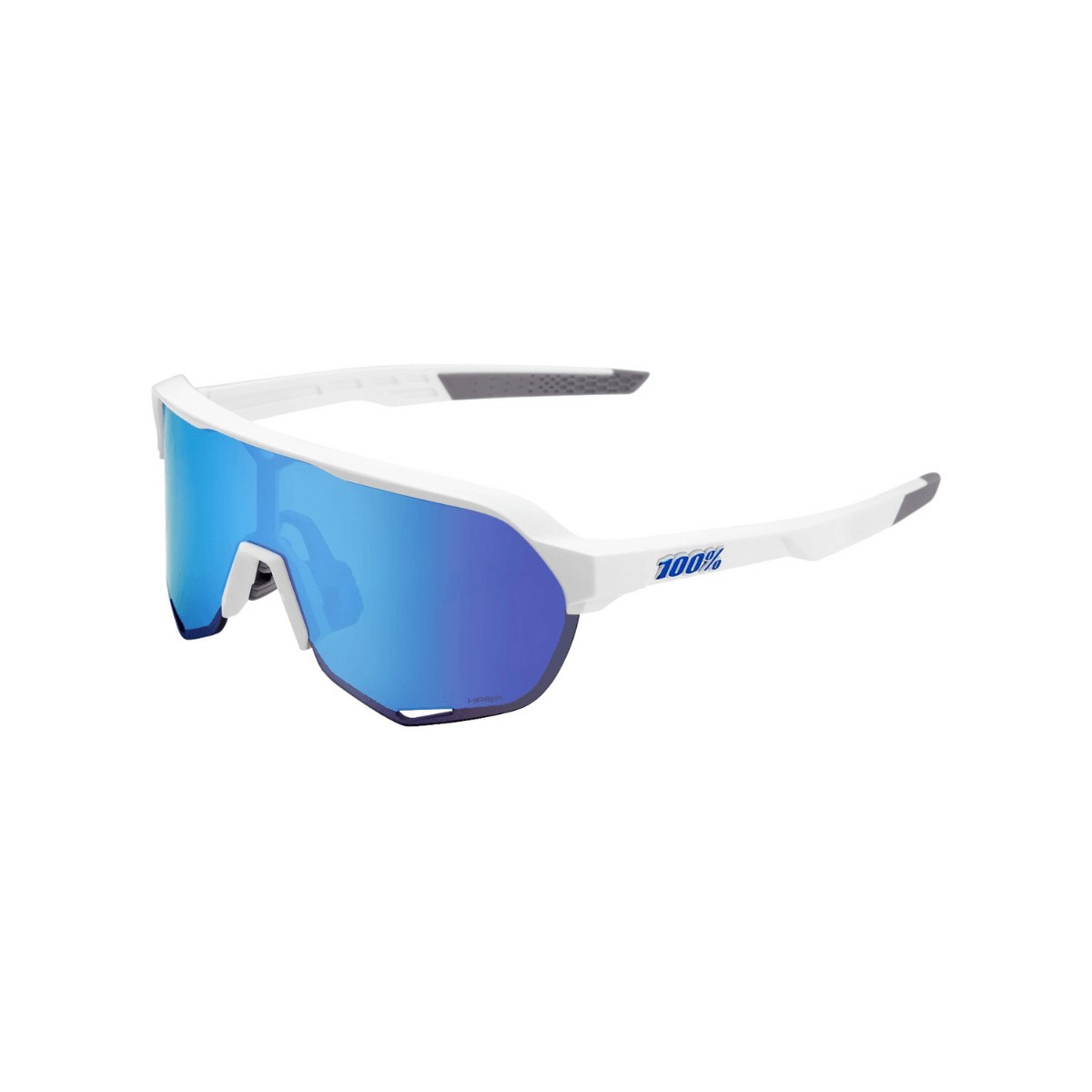 hi w  günstig Kaufen-100% S2 Brille - Mattweiß - Multilayer Hyper Blue Gläser. 100% S2 Brille - Mattweiß - Multilayer Hyper Blue Gläser <![CDATA[100% S2 Brille - Mattweiß - Multilayer Hyper Blue Gläser Diese 100% S2-Sonnenbrille ist mit dem HiPER Blue Mu