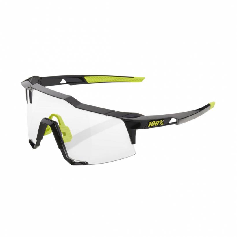 Óculos 100% lentes fotocromáticas Speedcraft Black Gloss