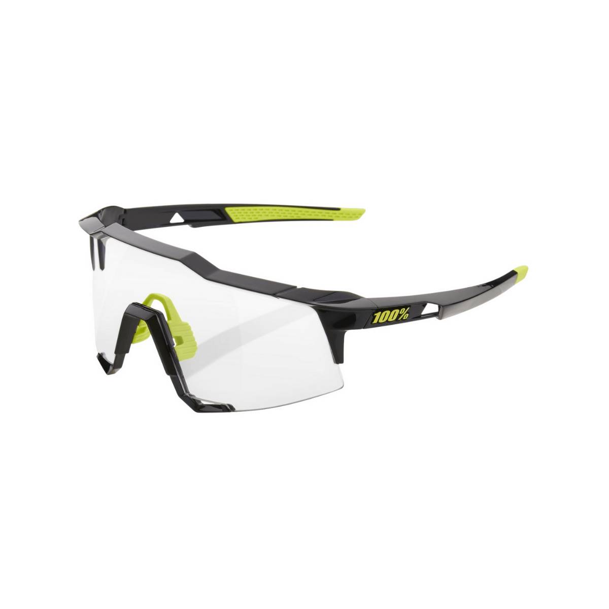 Image of Brille 100% Speedcraft Black Gloss Photochrome Gläser