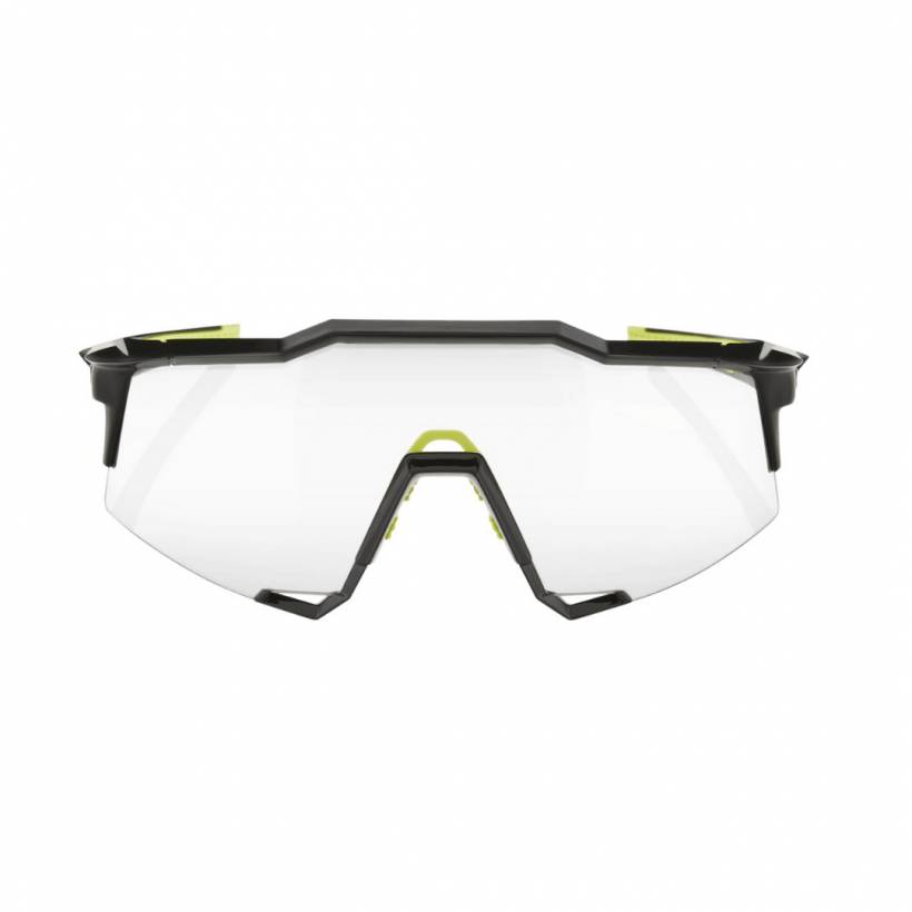 Glasses 100% Speedcraft Black Gloss Photochromic Lenses