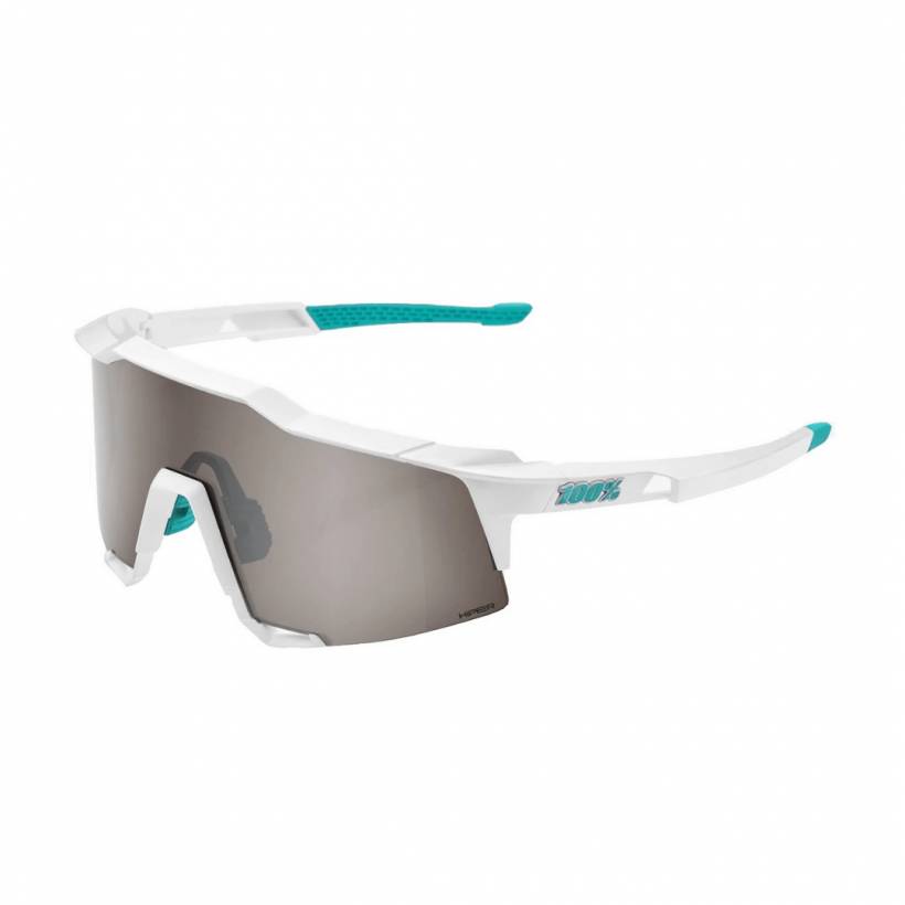 Lunettes 100% Speedcraft Bora Hans Grohe Team Blanc HiPER Verres Argent