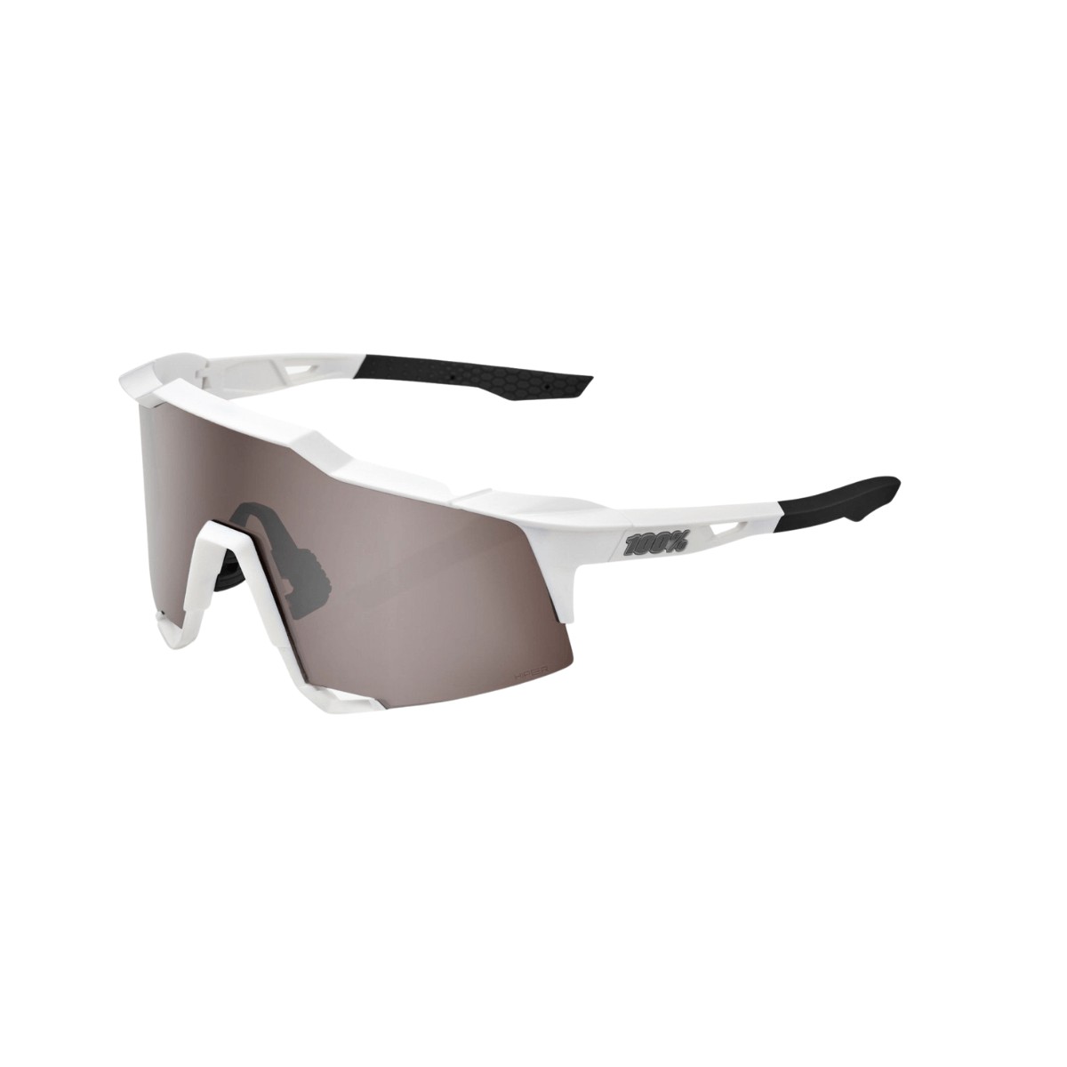 Image of Goggles 100% Speedcraft Matte White HiPER Silver Gläser