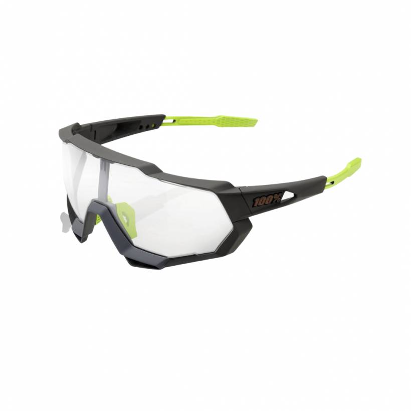 Glasses 100% Speedtrap Soft Tact Cool Gray - Photochromic Lens