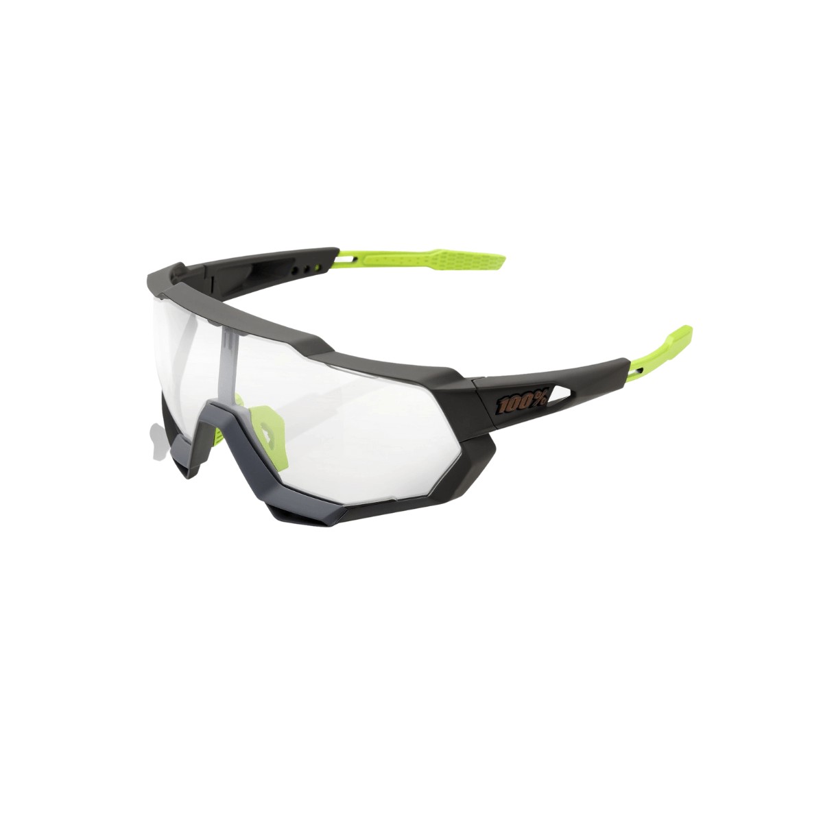 Image of Brille 100% Speedtrap Soft Tact Cool Grey - Photochrome Linse