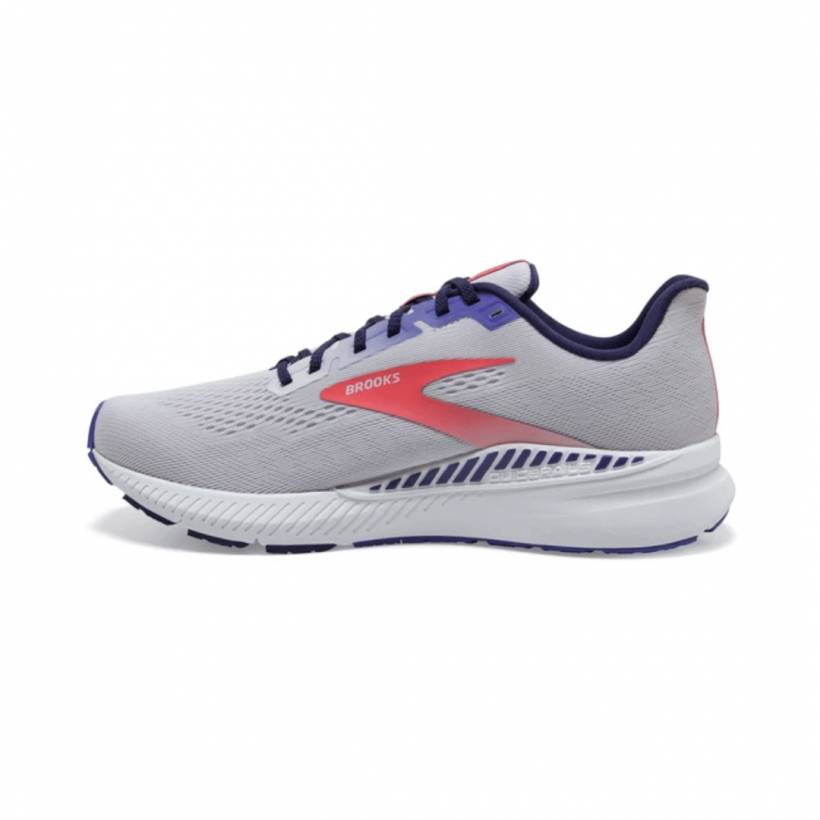 Brooks lança sapatos GTS 8 cinza lavanda AW21 feminino