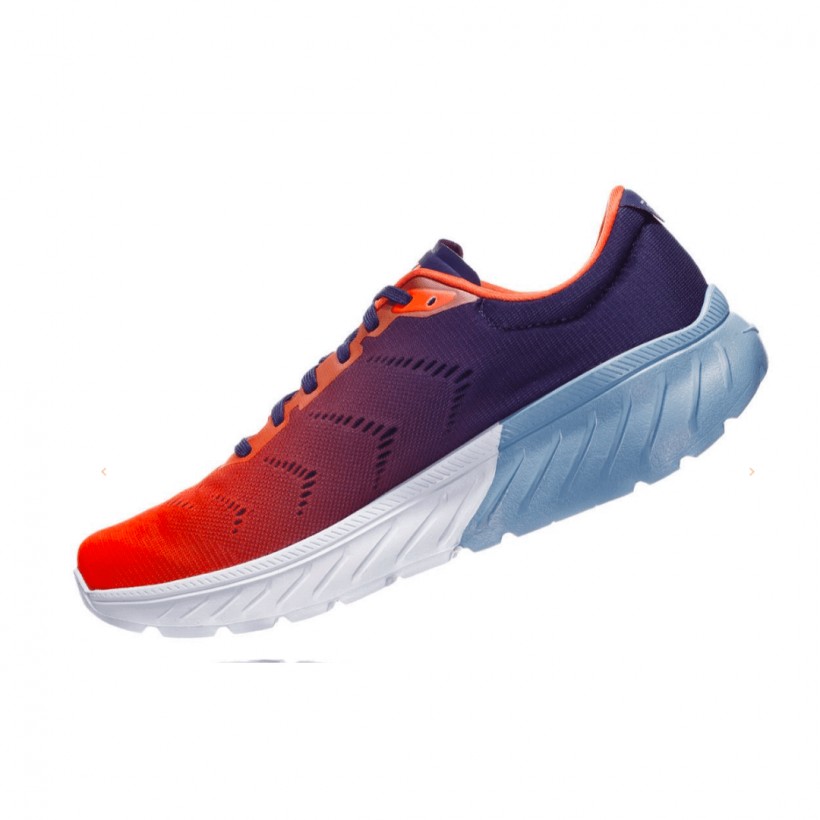 Hoka One Fly Mach 2 Niebieski Pomarańczowy SS19 Mężczyzna