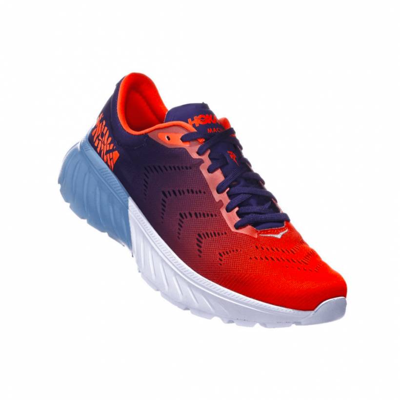 Hoka One Fly Mach 2 Niebieski Pomarańczowy SS19 Mężczyzna
