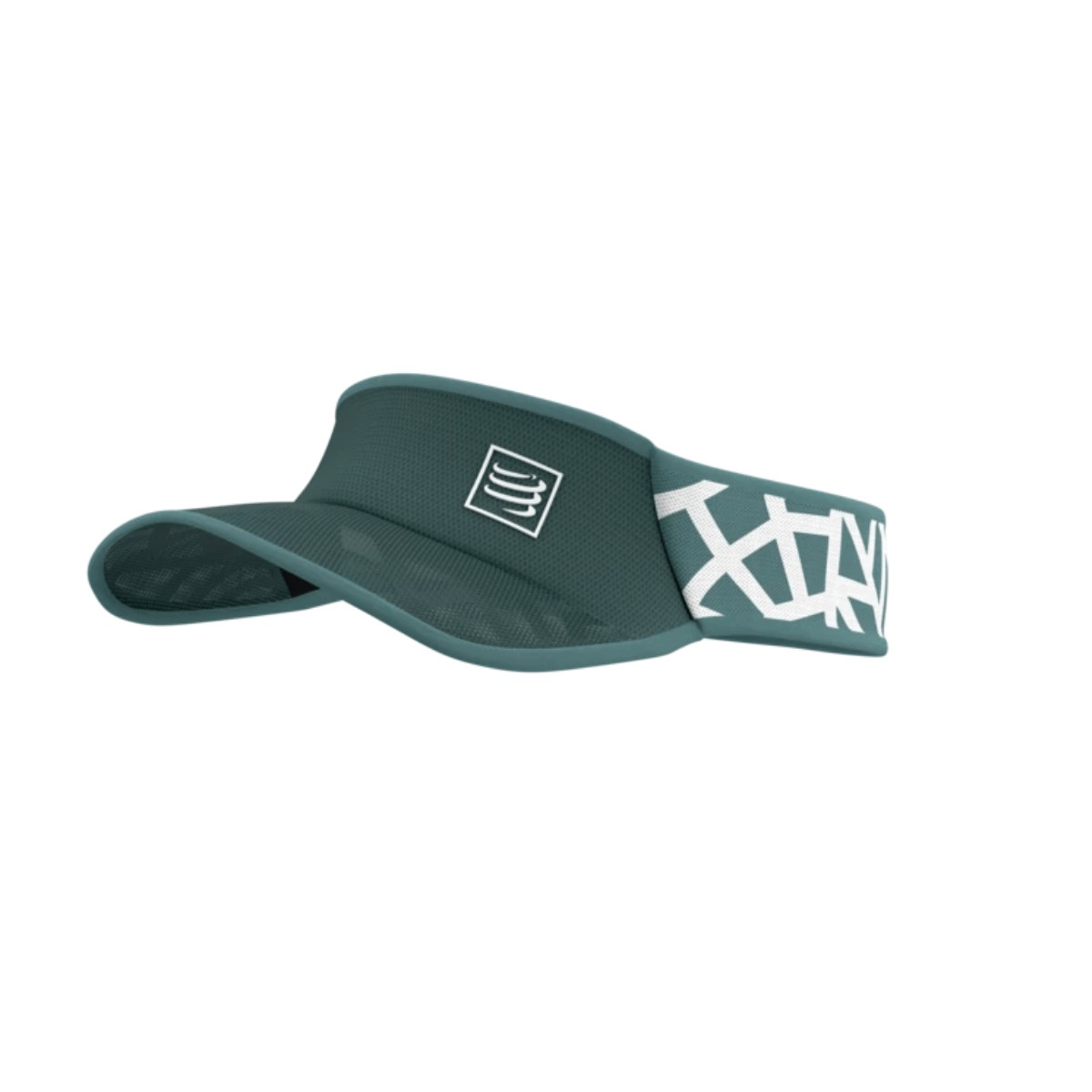 Visera Compressport Spiderweb Ultralight Verde