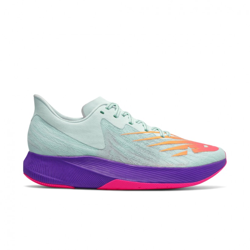 New Balance FuelCell TC Blanc Bleu Femmes Chaussures