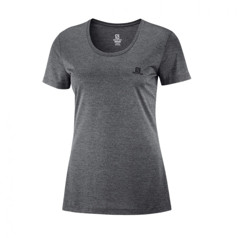 Salomon Agile SS Tee Gray Woman T-Shirt