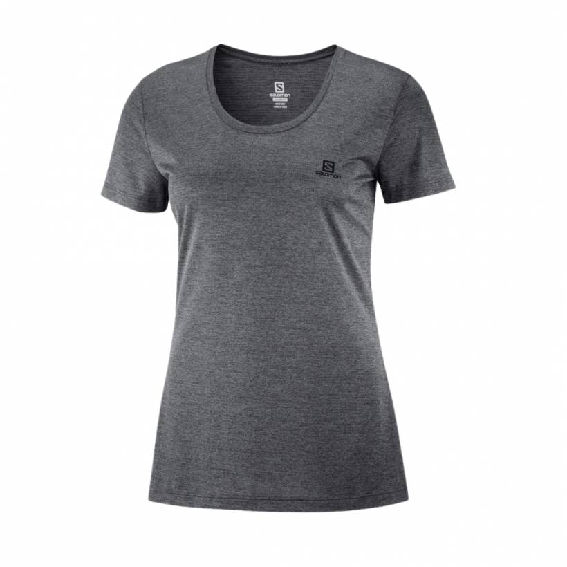Szara koszulka damska Salomon Agile SS Tee