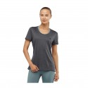 Salomon Agile SS Tee Gray Woman T-Shirt