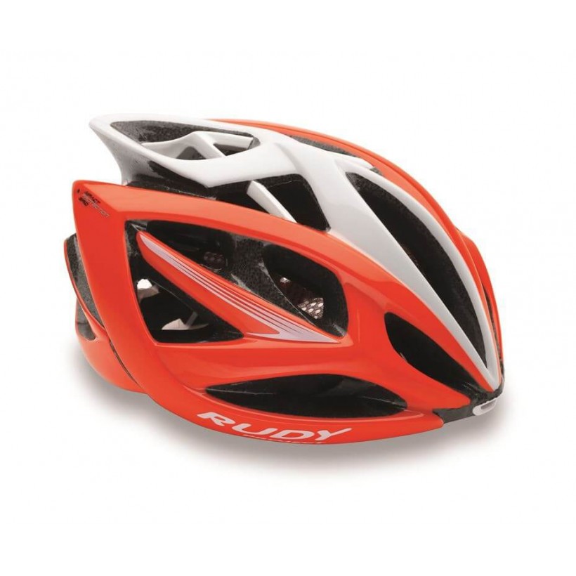 Casco Rudy Project Airstorm Rojo Fluo/Blanco Brillante 