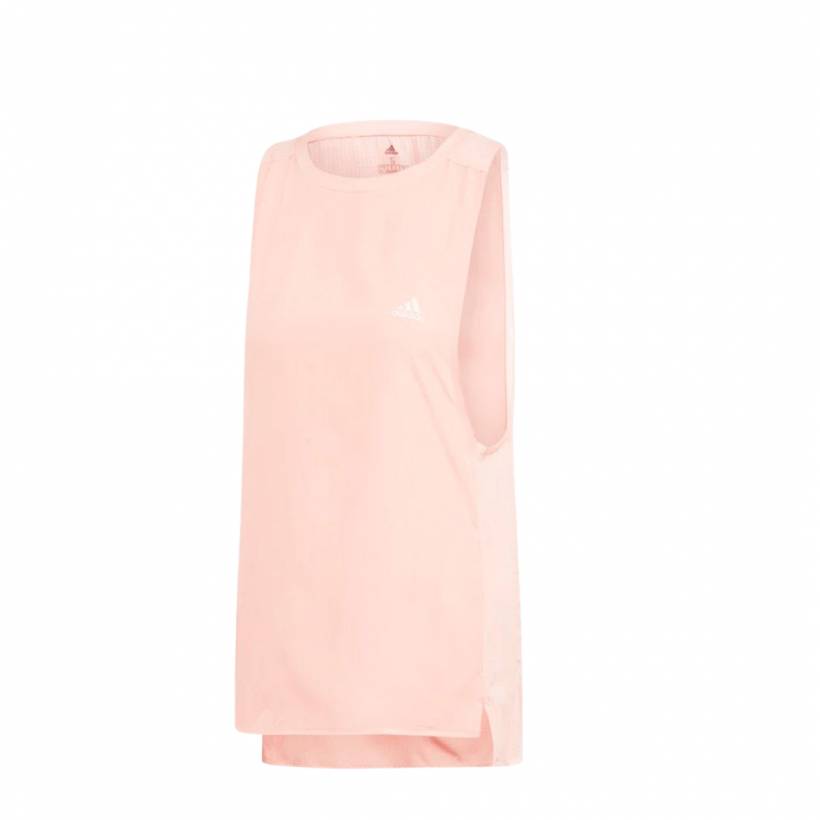 Camiseta Adidas Running 25/7 Tank Rosa Mulher