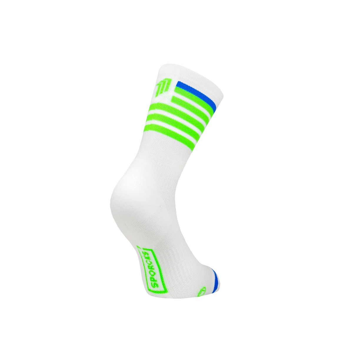 Calcetines Sporcks Red Air Verde Blanco, Talla S