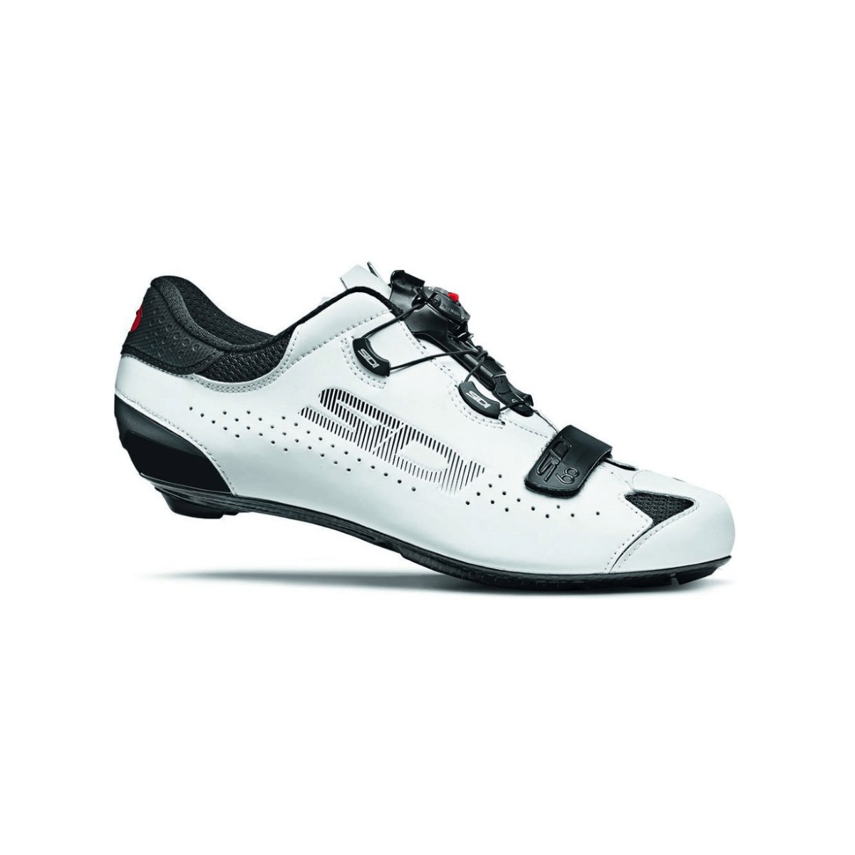 Photos - Cycling Shoes SIDI Sixty Shoes Black White, Size 40 - EUR 705451-40 