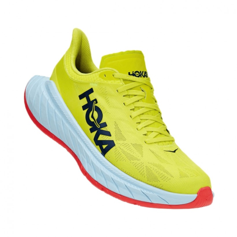 Sapatos Hoka One One Carbon X 2 amarelos AW21