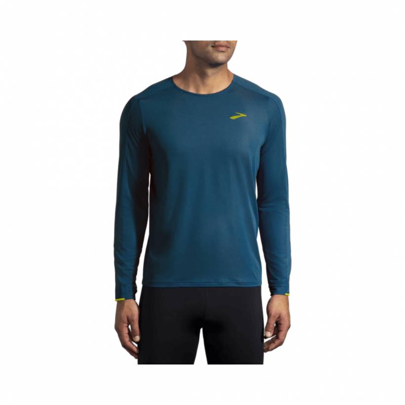 Brooks Breathable Long Sleeve T-shirt Blue AW21
