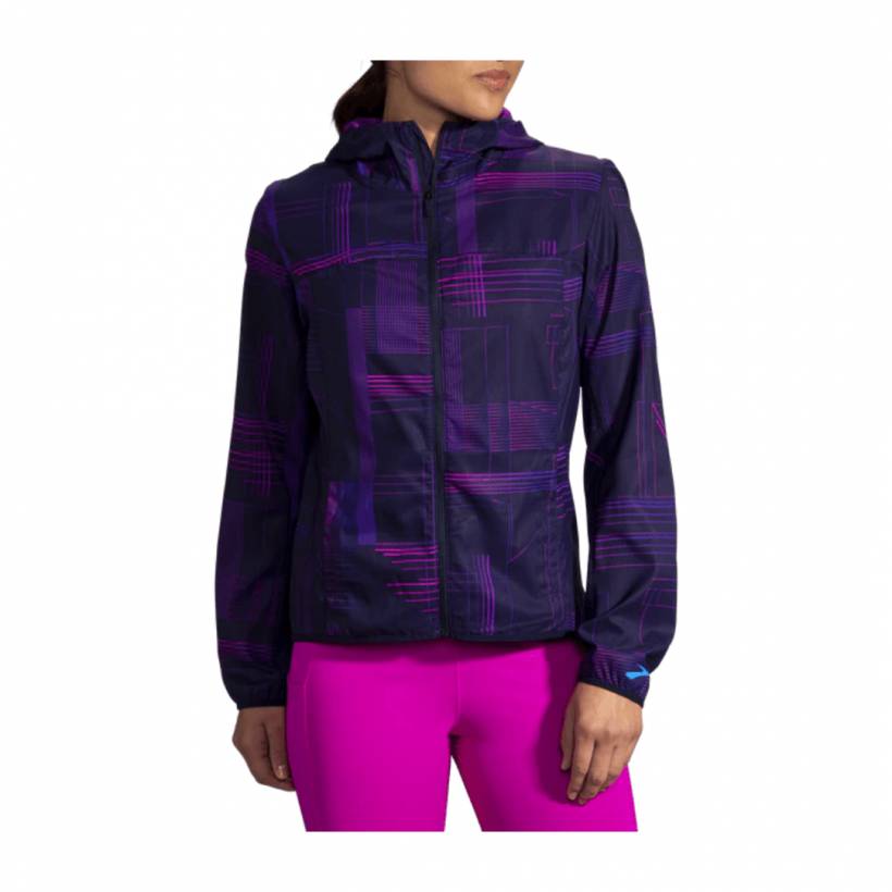 Brooks jackets womens purple on sale