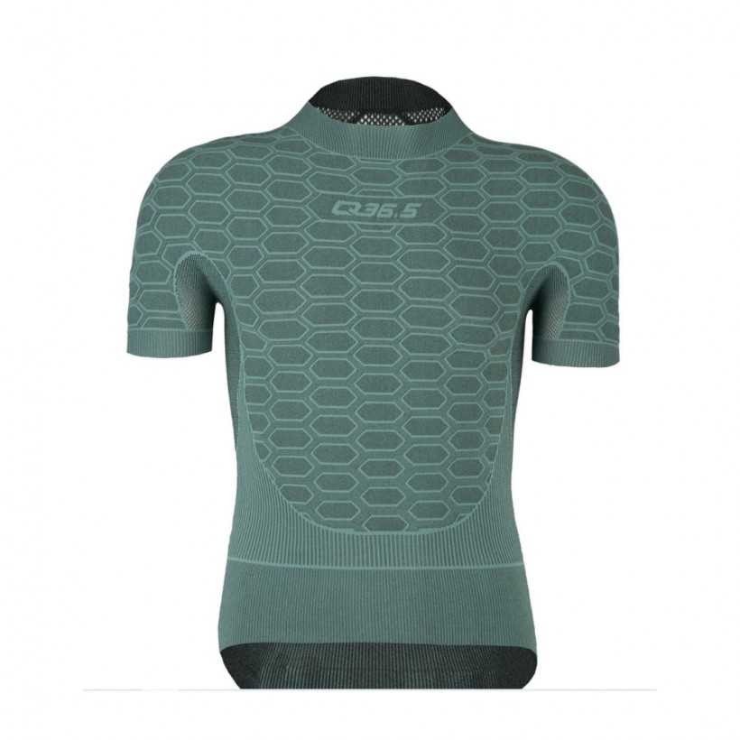 Q36.5 Base Layer 2 Kurzarm-T-Shirt Olivgrün
