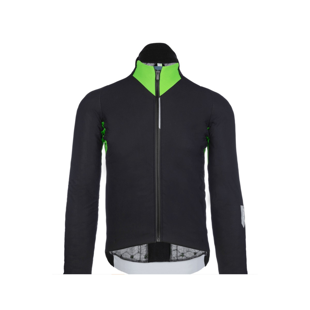 Chaqueta Q36.5 Interval Termica Negro Verde, Talla S