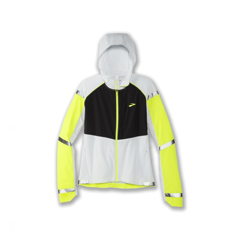 Brooks Carbonite Jacke Grau Gelb Frau
