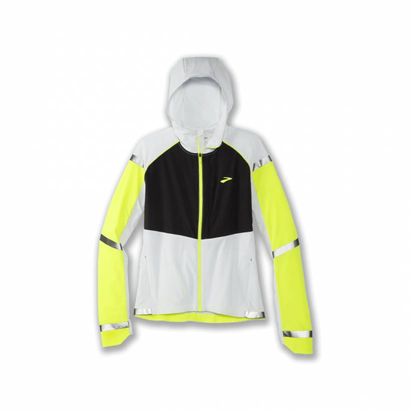 Giacca da donna Brooks Carbonite Grey Yellow