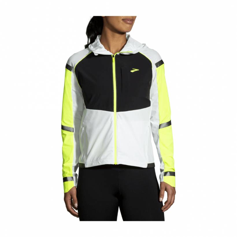 Veste Brooks Carbonite Gris Jaune Femme