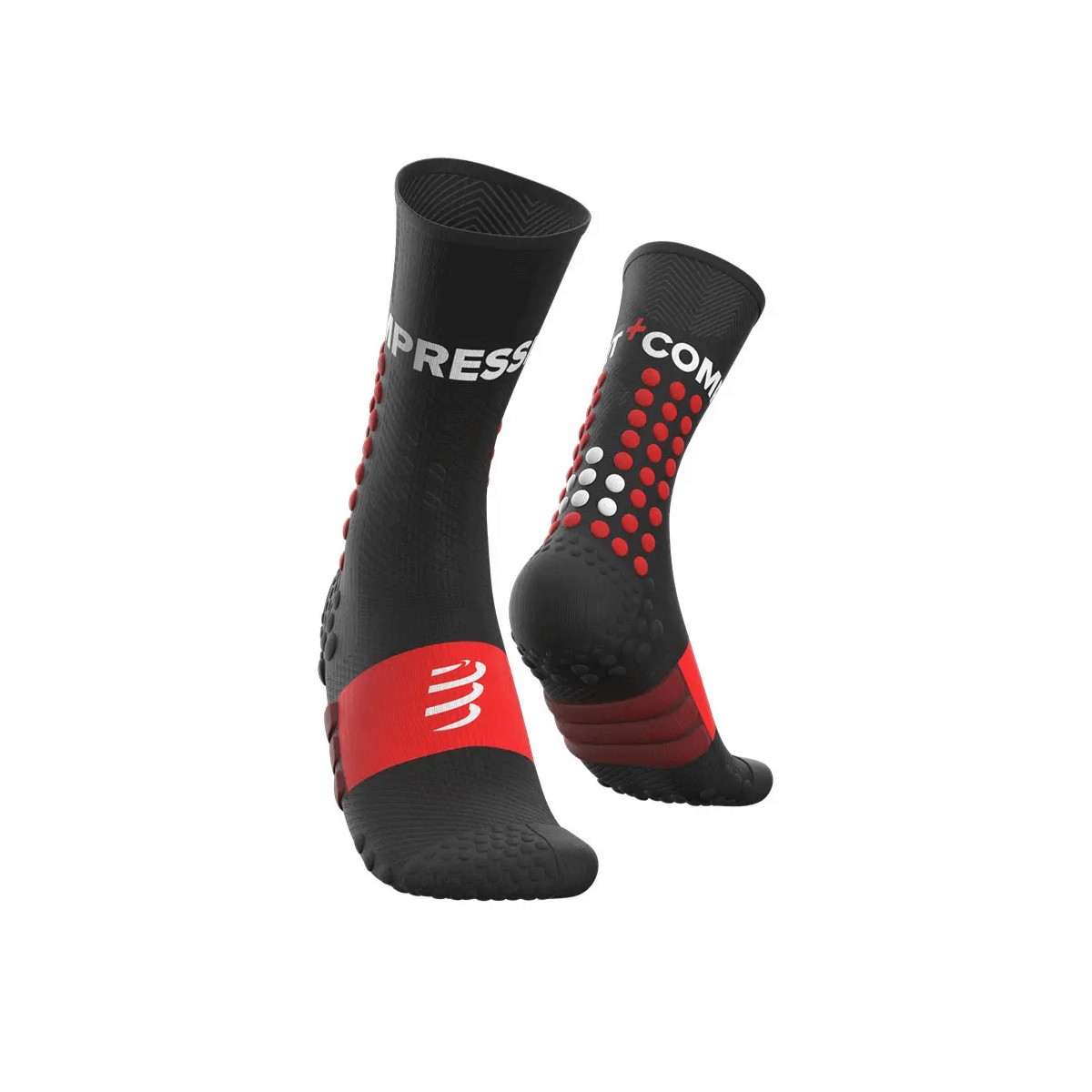 Chaussettes Compressport Ultra Trail Noir, Taille Taille 2