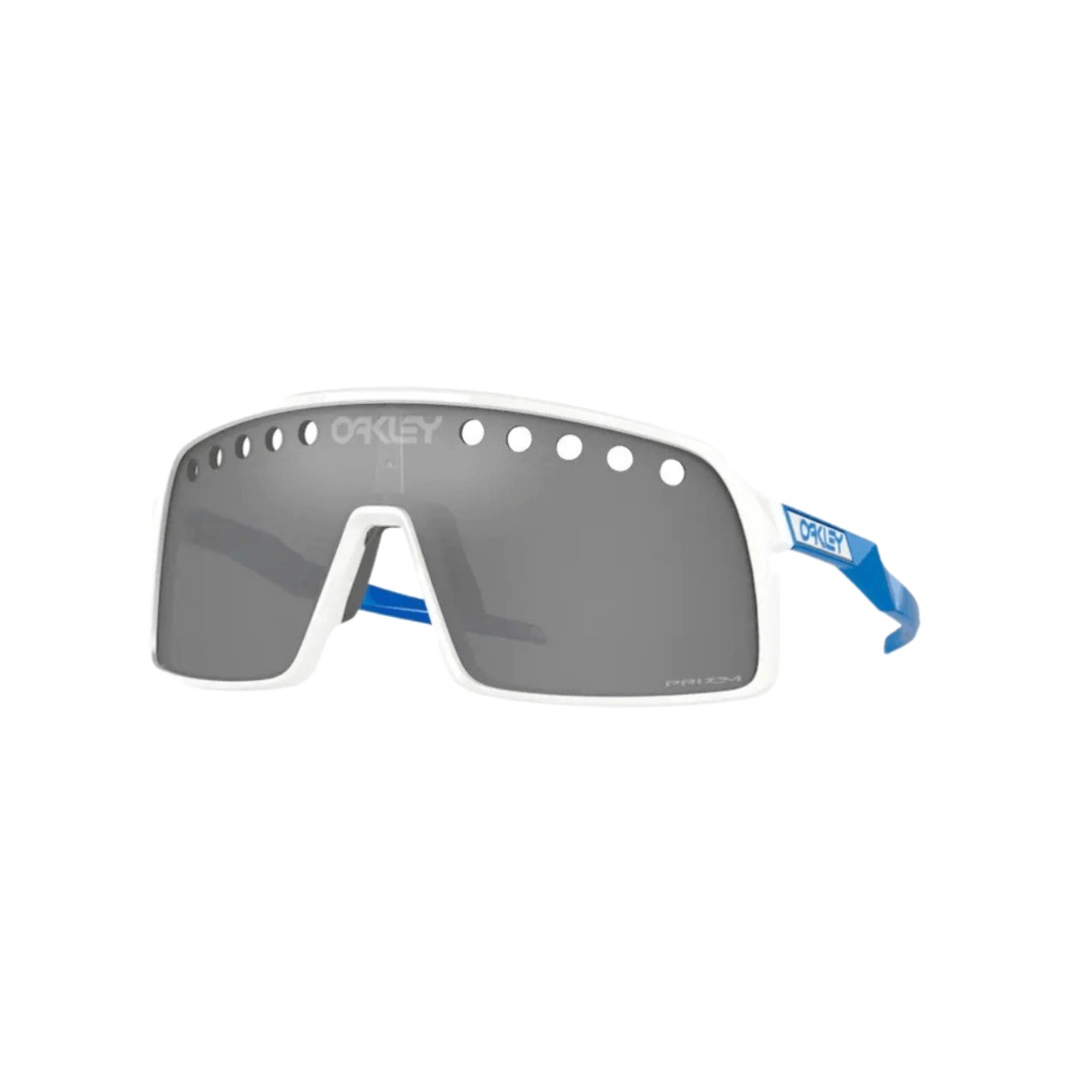 Image of Oakley Sutro Polierte Brille Weiß Blau Prizm Schwarz