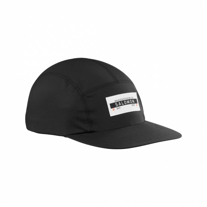 Gorra Salomon Bonatti Waterproof Five Panels Negro