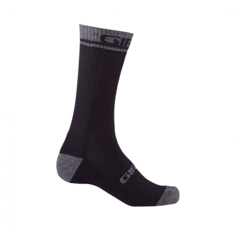 Giro Winter Merino Wool Socks Black Dark Gray