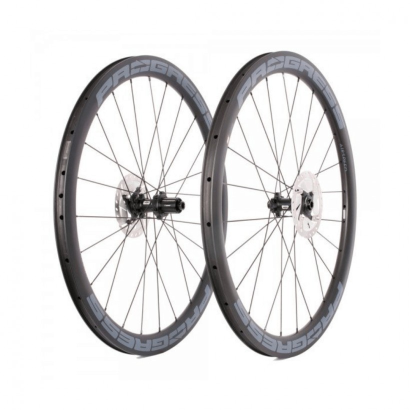 Juego Ruedas Progress AirSpeed Disc 12x100 Y 12x142 Cubierta Shimano