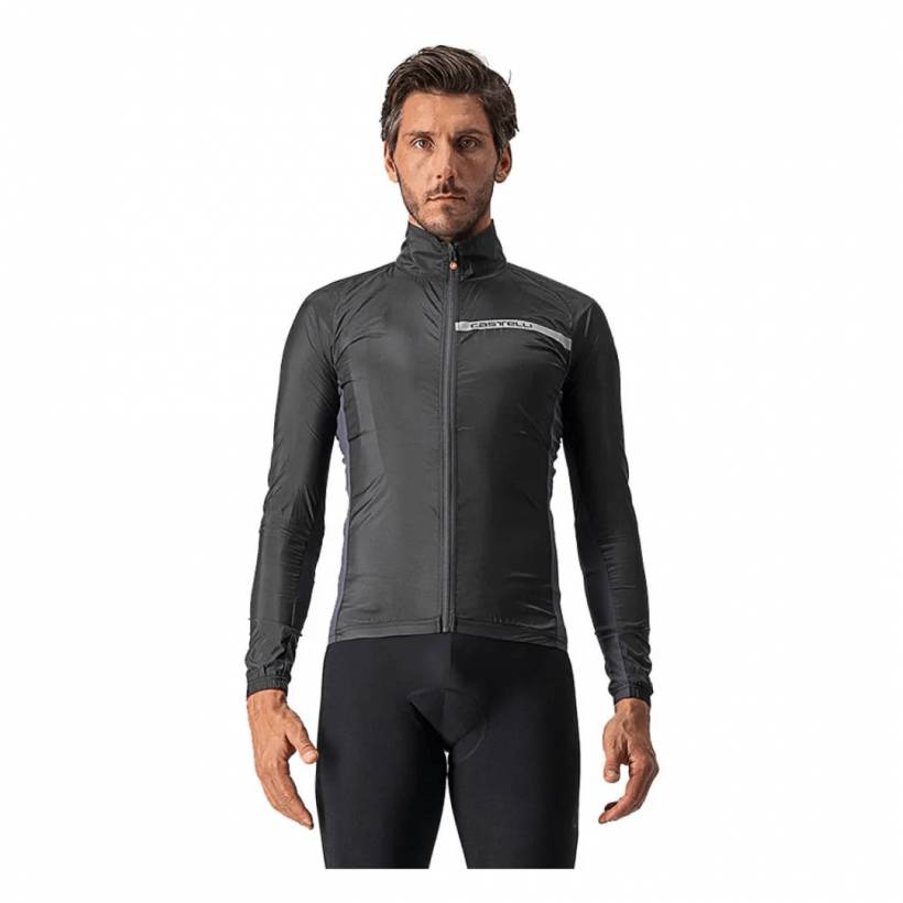 Castelli Squadra Stretch Windbreaker Jacket Light Black