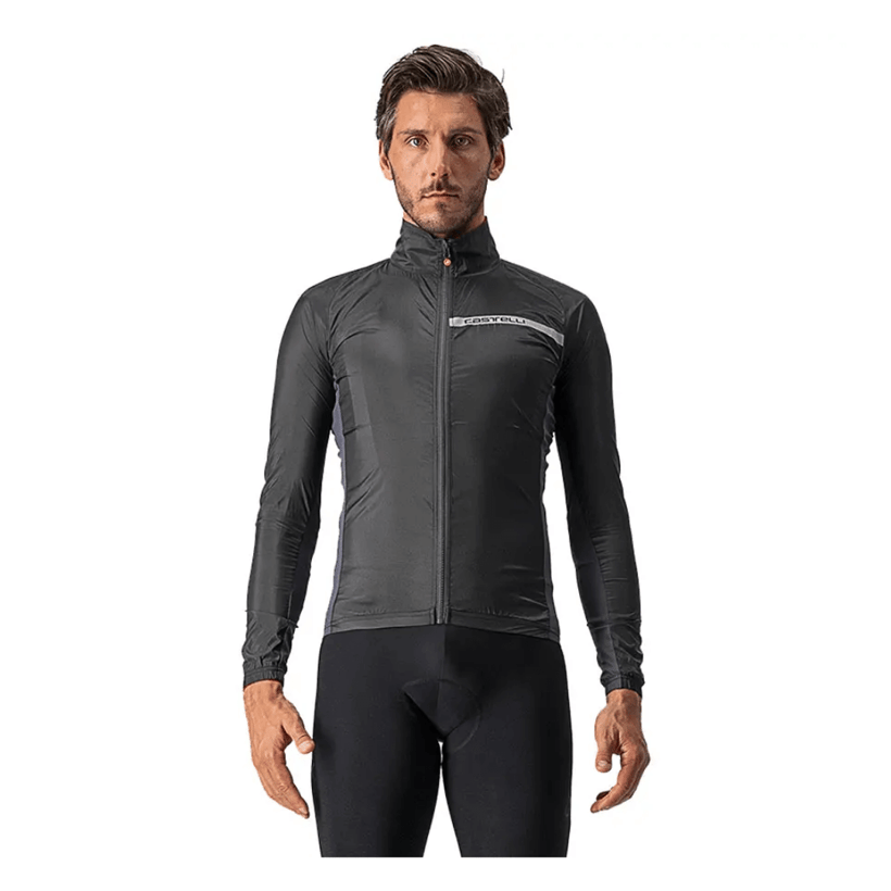 Castelli Squadra Stretch Windbreaker Jacket Licht Zwart