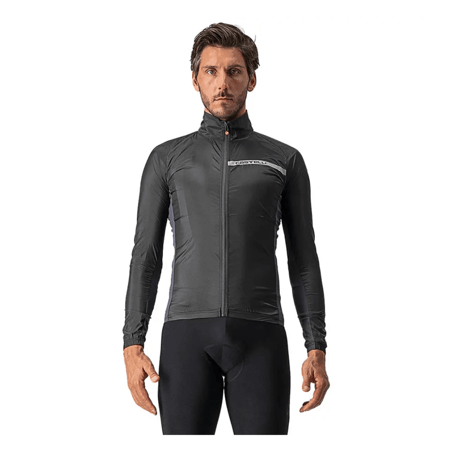 Casaco corta-vento Castelli Squadra Stretch Preto Claro