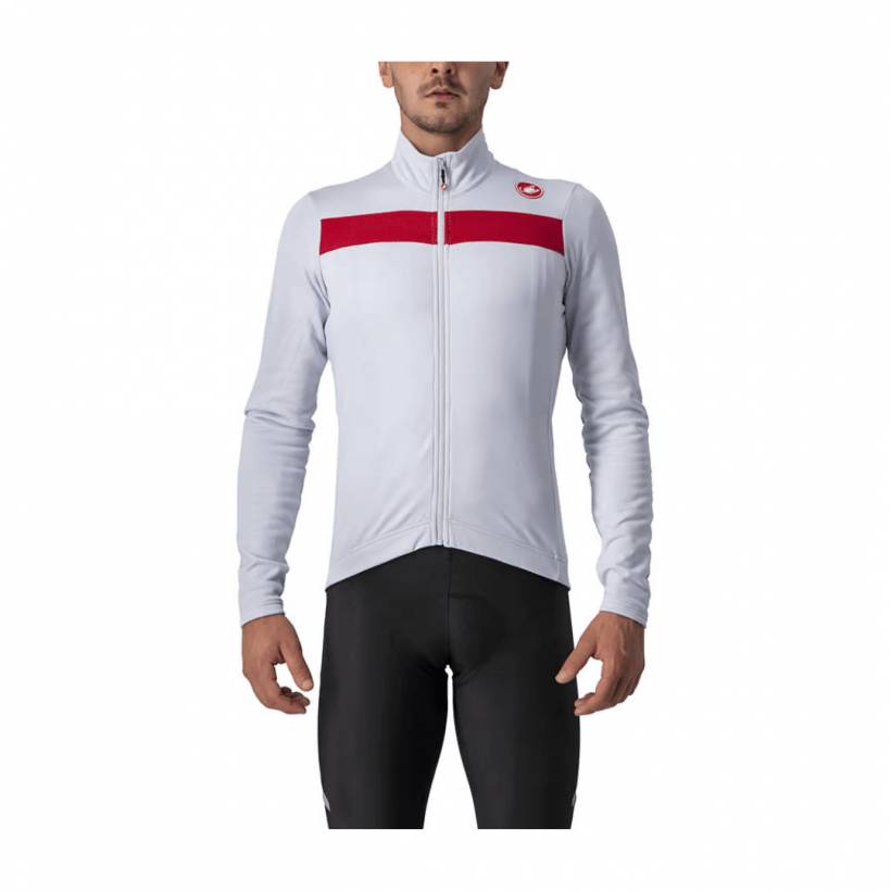 Maglia manica lunga Castelli Puro 3 FZ grigio argento