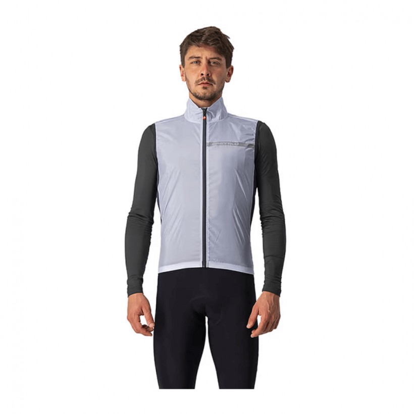 Castelli Squadra Stretch Windbreaker Weste Dunkelgrau