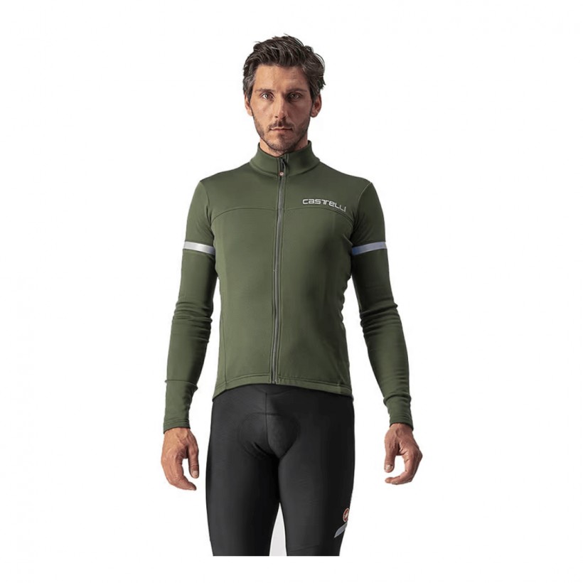 Castelli Fondo 2 FZ Langarmtrikot Armeegrün
