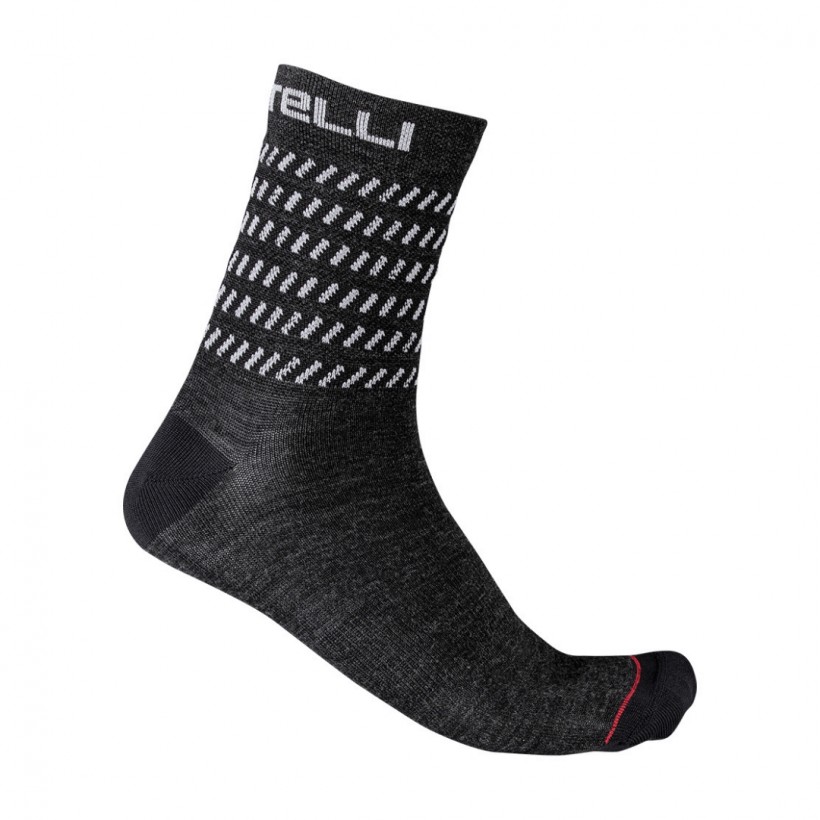 Castelli Go 15 Socks Dark Gray