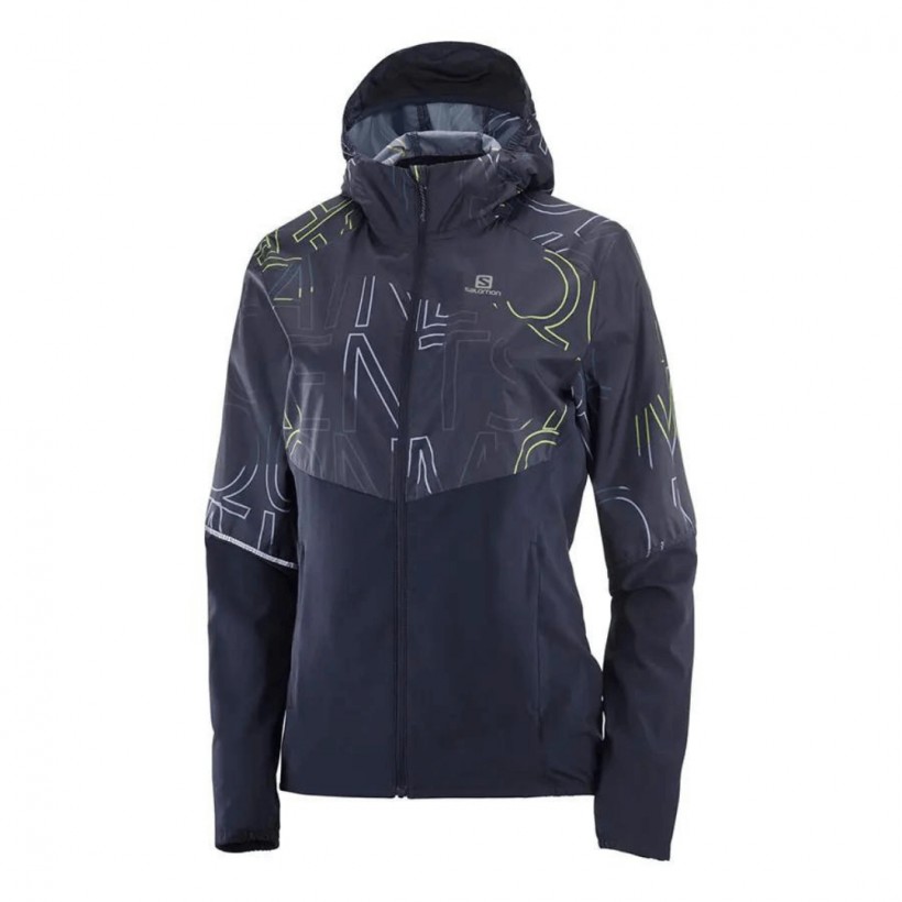 Veste Salomon Agile Bleu Foncé Femme