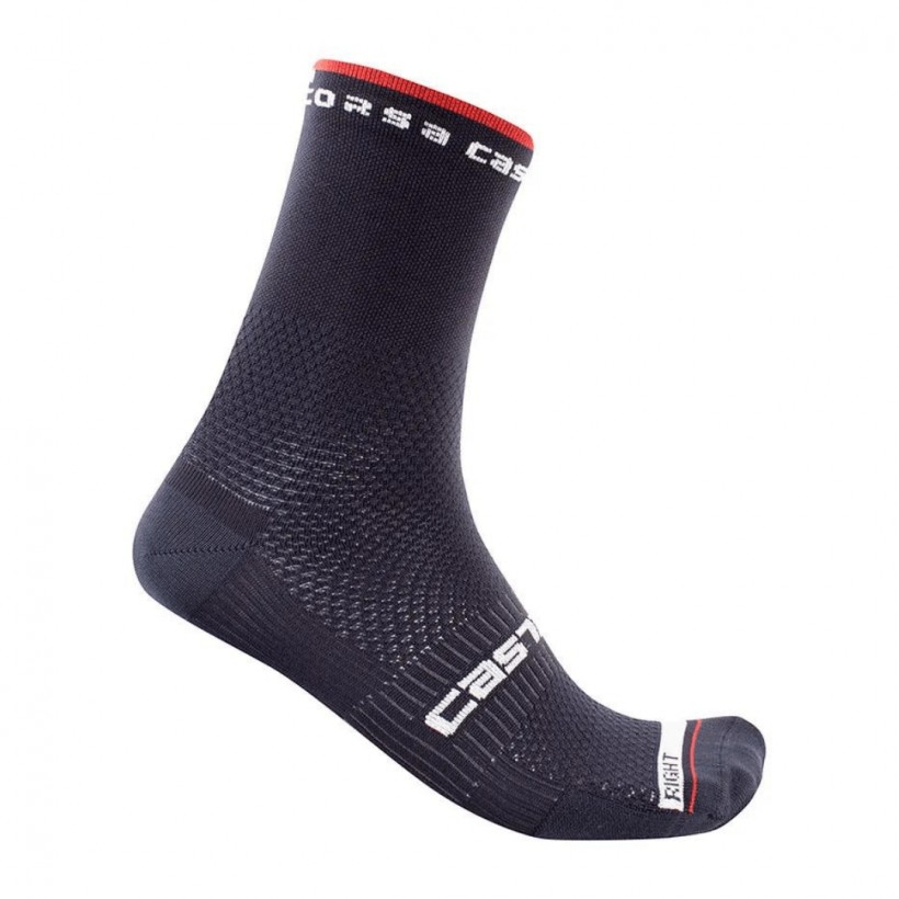 Castelli Rosso Corsa Pro 15 Socken Dunkelblau