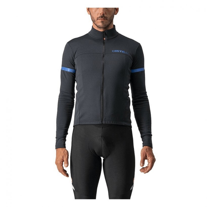 Maillot Castelli Fondo 2 FZ Manches Longues Maillot Noir