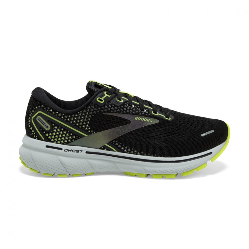 Chaussures Brooks Ghost 14 Noir Jaune AW21
