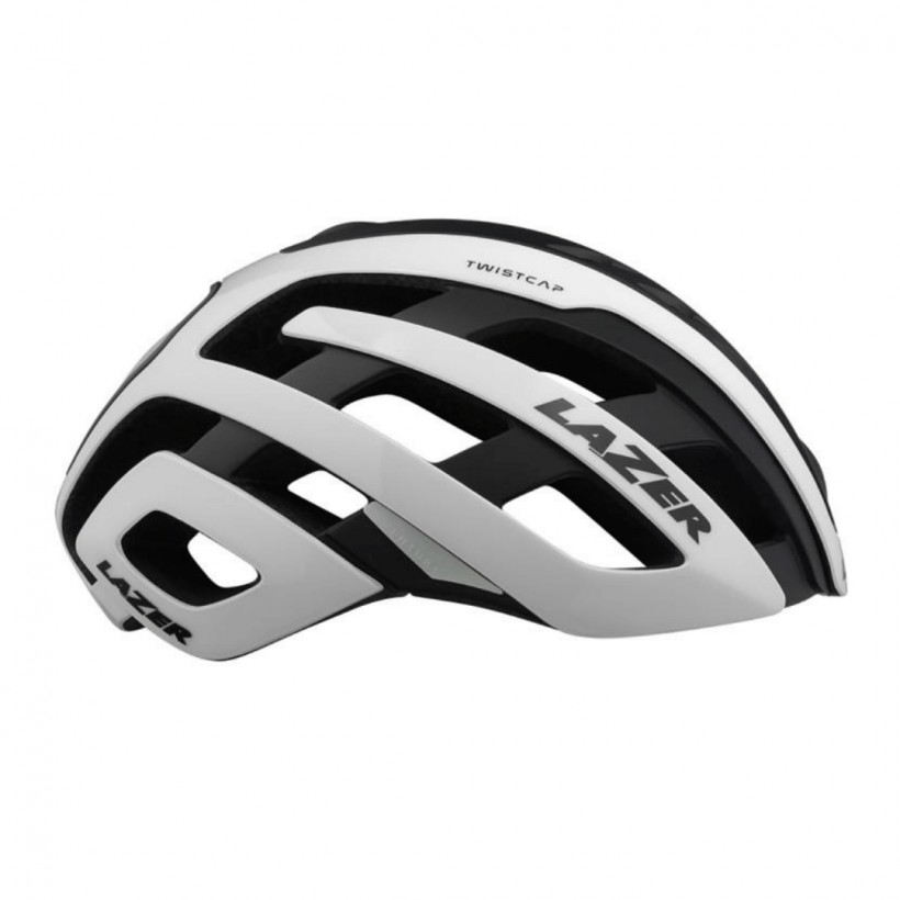 Lazer Century Helm Weiß Schwarz + LED