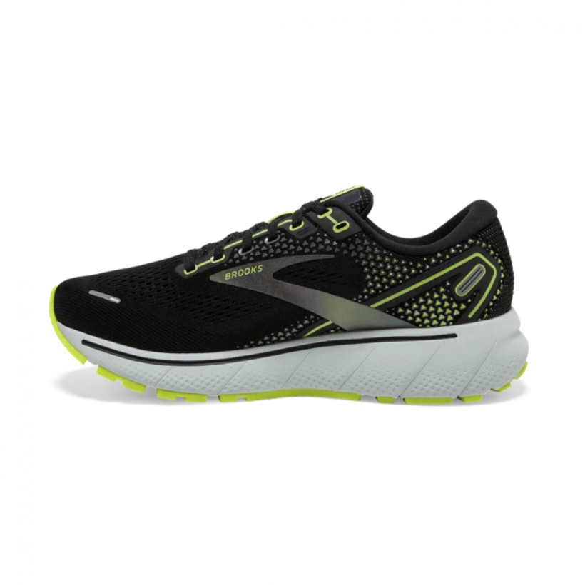 Zapatillas Brooks Ghost 14 Negro Amarillo Mujer AW21