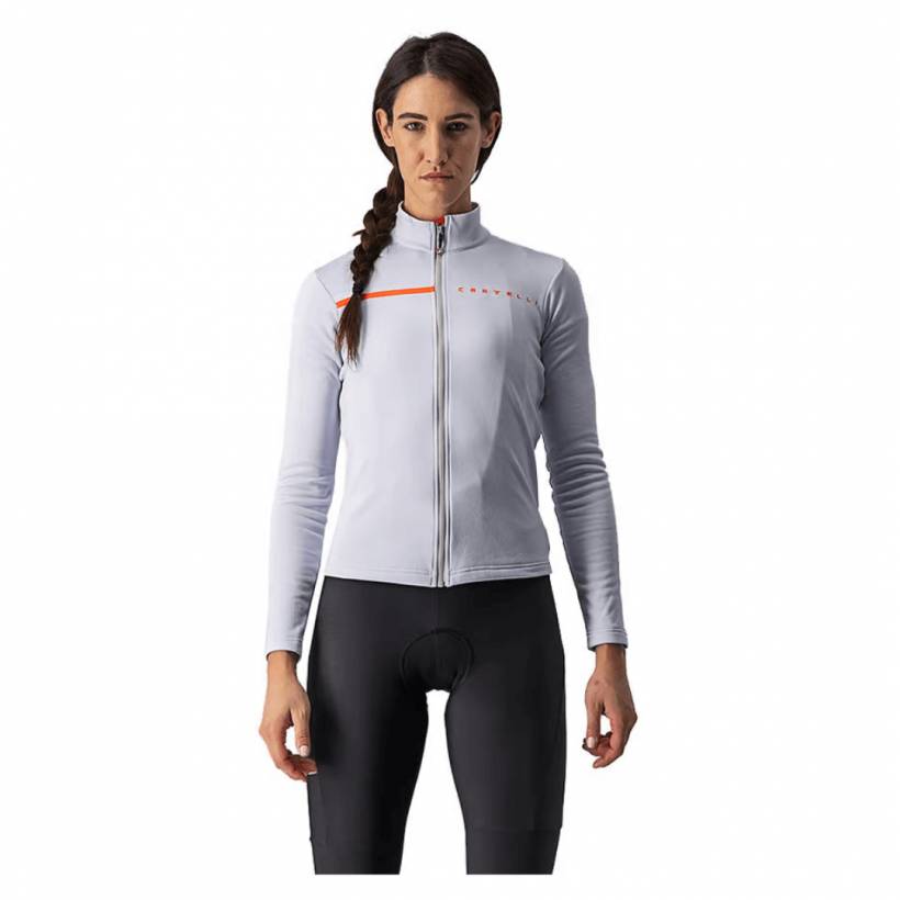 Mailot Castelli Sigergia 2 FZ Argent Femme